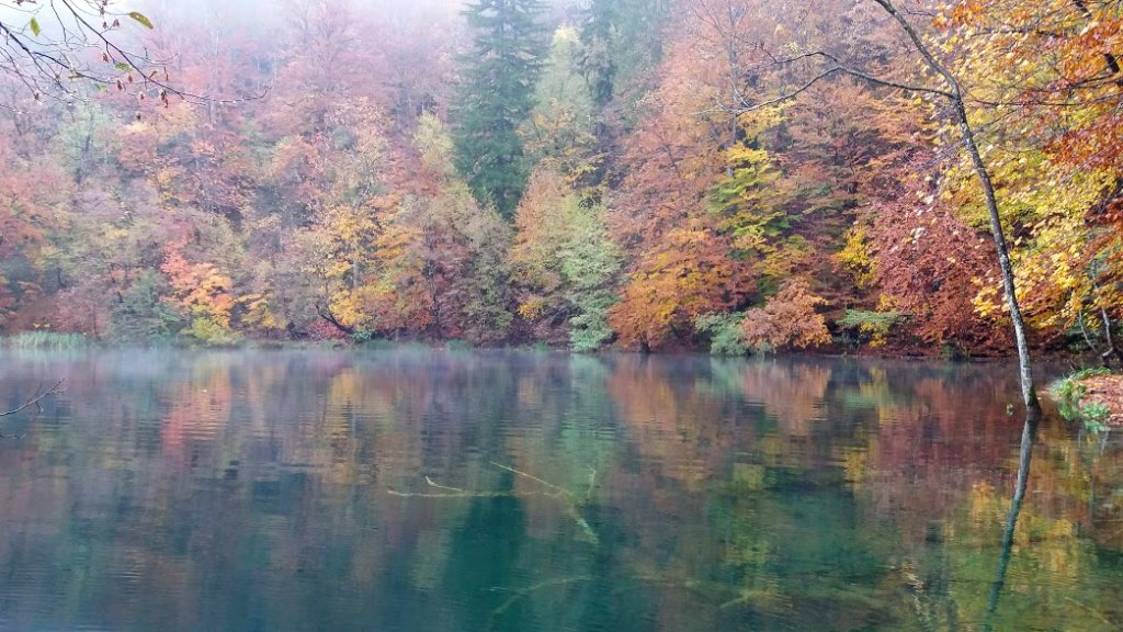 croatie parc national plitvice automne lac