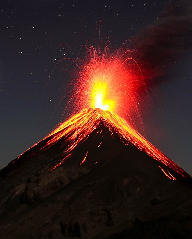 Volcan El Fuego éruption